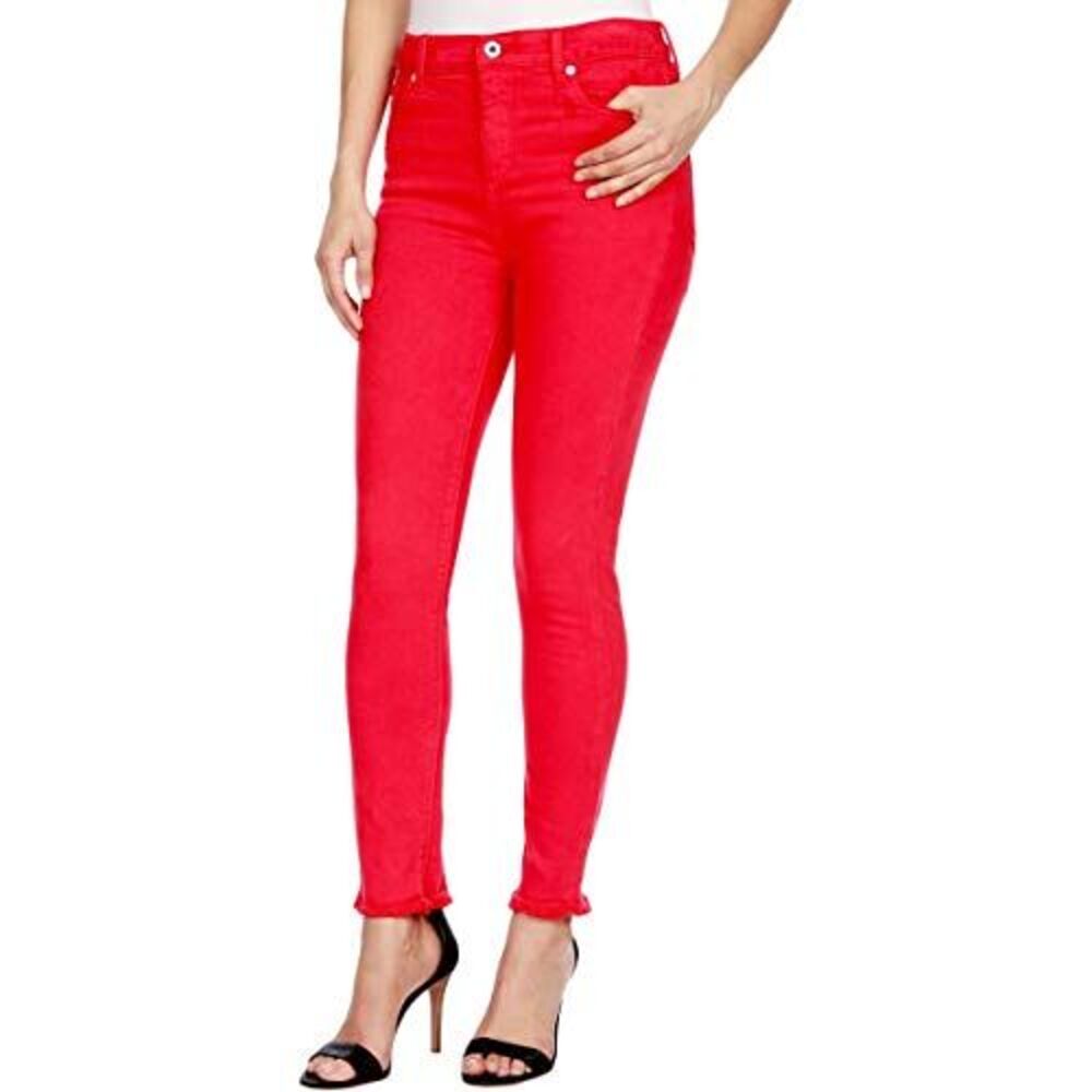 Lucky Brand Women's Bridgette Skinny Distressed High Rise Ankle Jeans Bedford 28